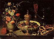 PEETERS, Clara Still life with Vase,jug,and Platter of Dried Fruit Sweden oil painting reproduction
